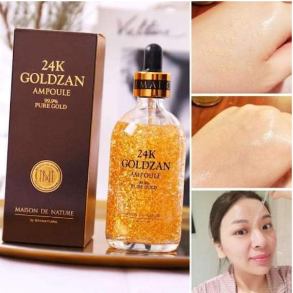 24K Goldzan Ampoule Serum – Whitening, Hydrating & Skin-Nourishing (100ml)