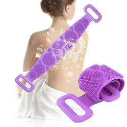 Double-Side Bath Towel Scrubber (Random Color)