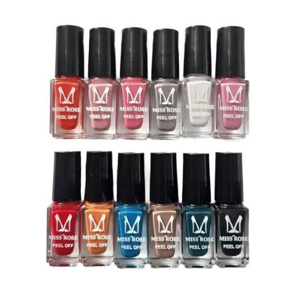 Miss Rose Peel Off Nail Polish – Long-Lasting (Random Color)